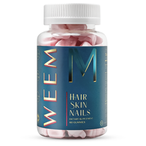 WEEM Hair, Skin, and Nails Gummies | Biotin & Vitamins for Beauty – Pack of 1